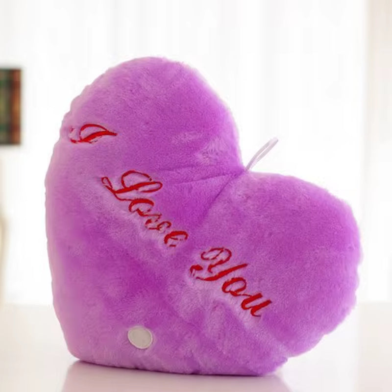 34CM Creative Toy Luminous Pillow Soft Stuffed Plush Glowing Colorful Stars Cushion Led Light Toys Gift for Kids Children Girls