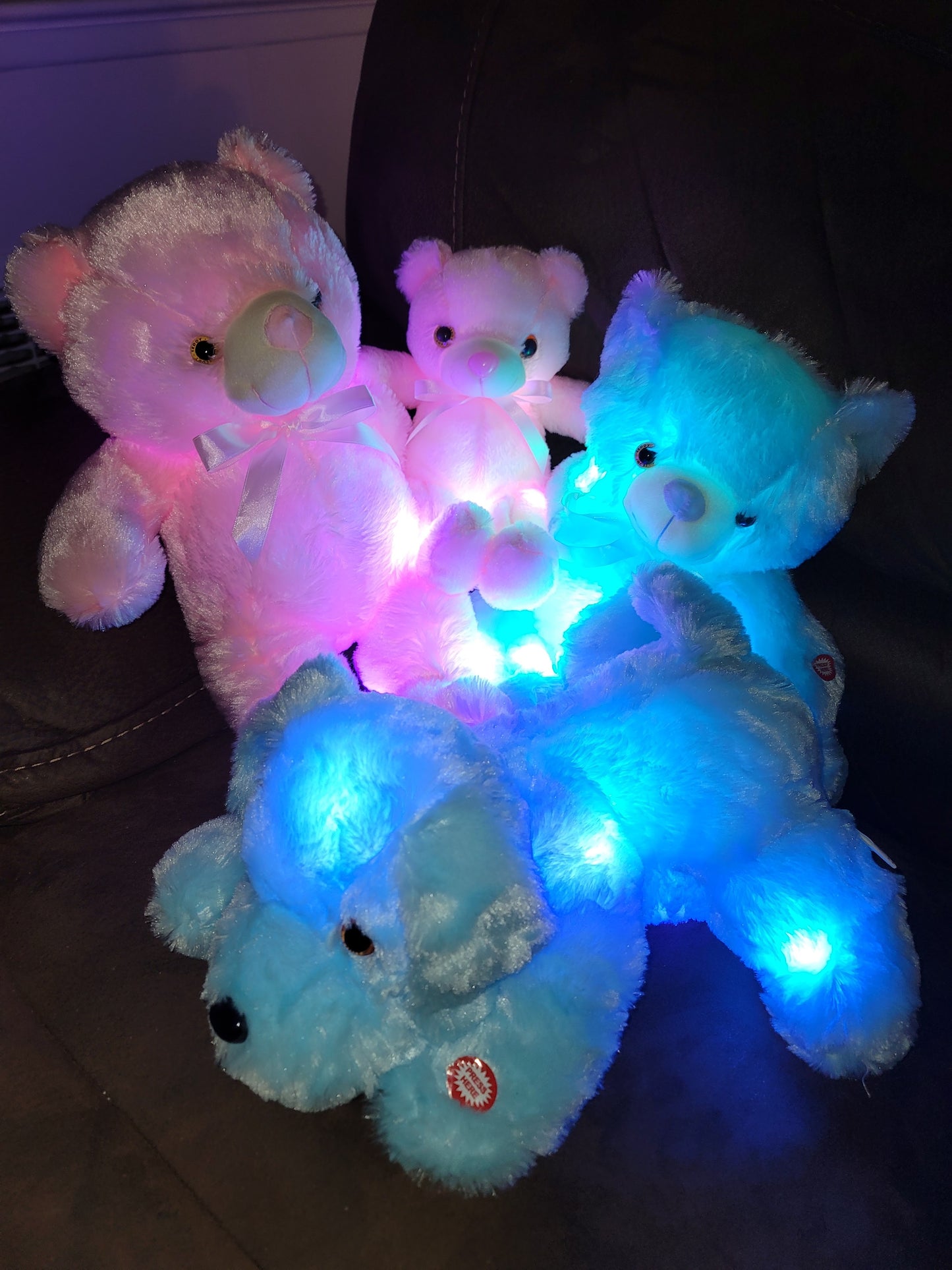 50/80Cm 2 sizes, Glowing LED Light Up Plush Dog Pillow Soft Vibrant, An Amazing Gift For Xmas or Any Occasion...