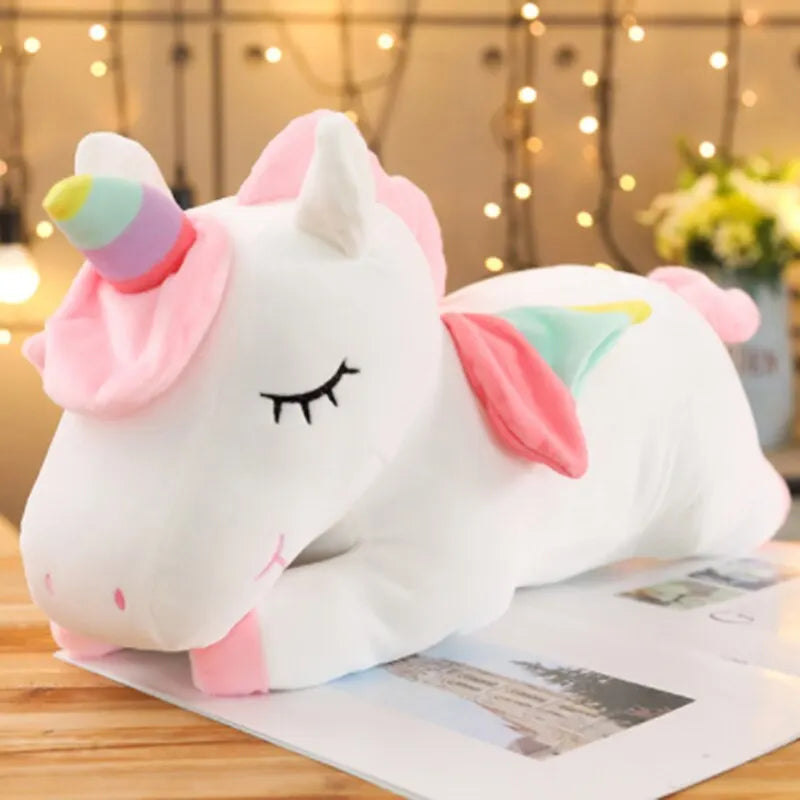 Kawaii Horse Plush 25/50Cm Soft Stuffed Huggable Dolls Animal Acompany Toys Children Girl Birthday Gifts