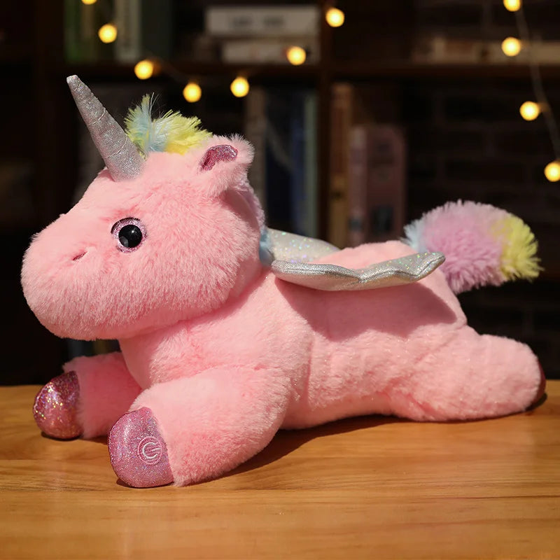 Electronic Unicorn Plush Toys Stuffed Animals Soft Doll LED Light Plush Glowing Soft Doll Baby Kid Toys Birthday Christmas Gift