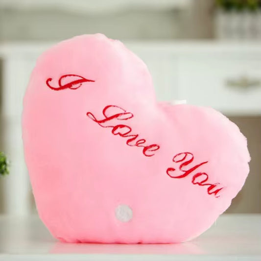 34CM Creative Toy Luminous Pillow Soft Stuffed Plush Glowing Colorful Stars Cushion Led Light Toys Gift for Kids Children Girls