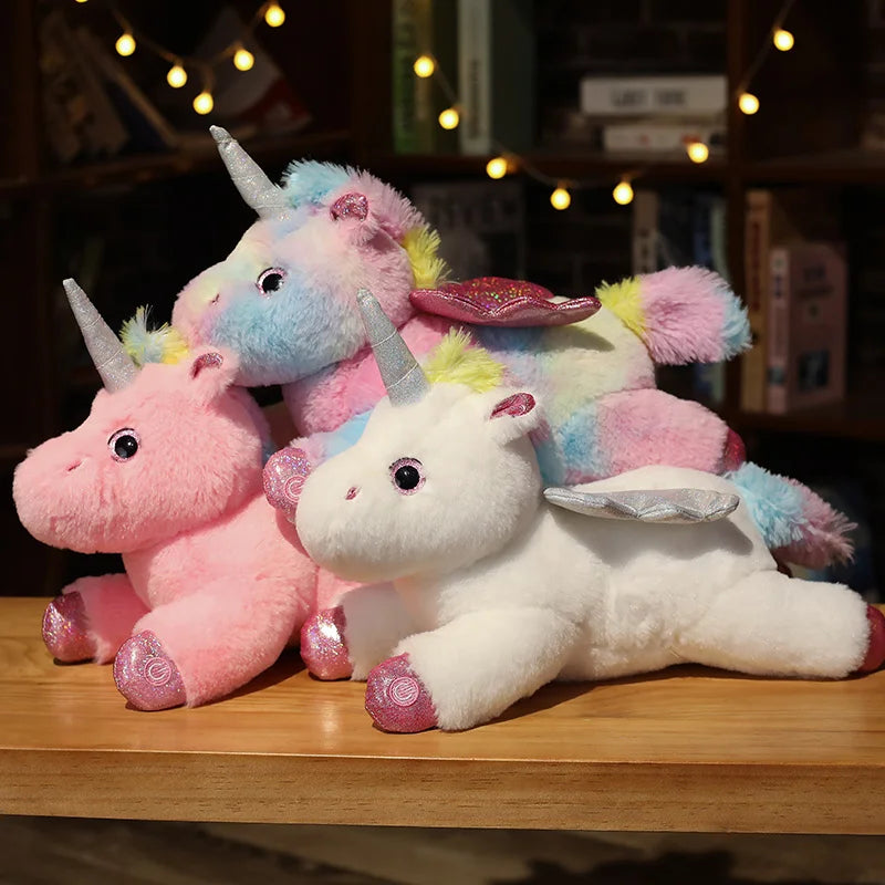 Electronic Unicorn Plush Toys Stuffed Animals Soft Doll LED Light Plush Glowing Soft Doll Baby Kid Toys Birthday Christmas Gift